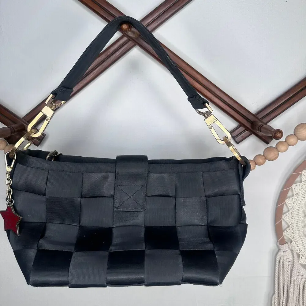 Harvey's Black Gold Hardware Seatbelt Bag